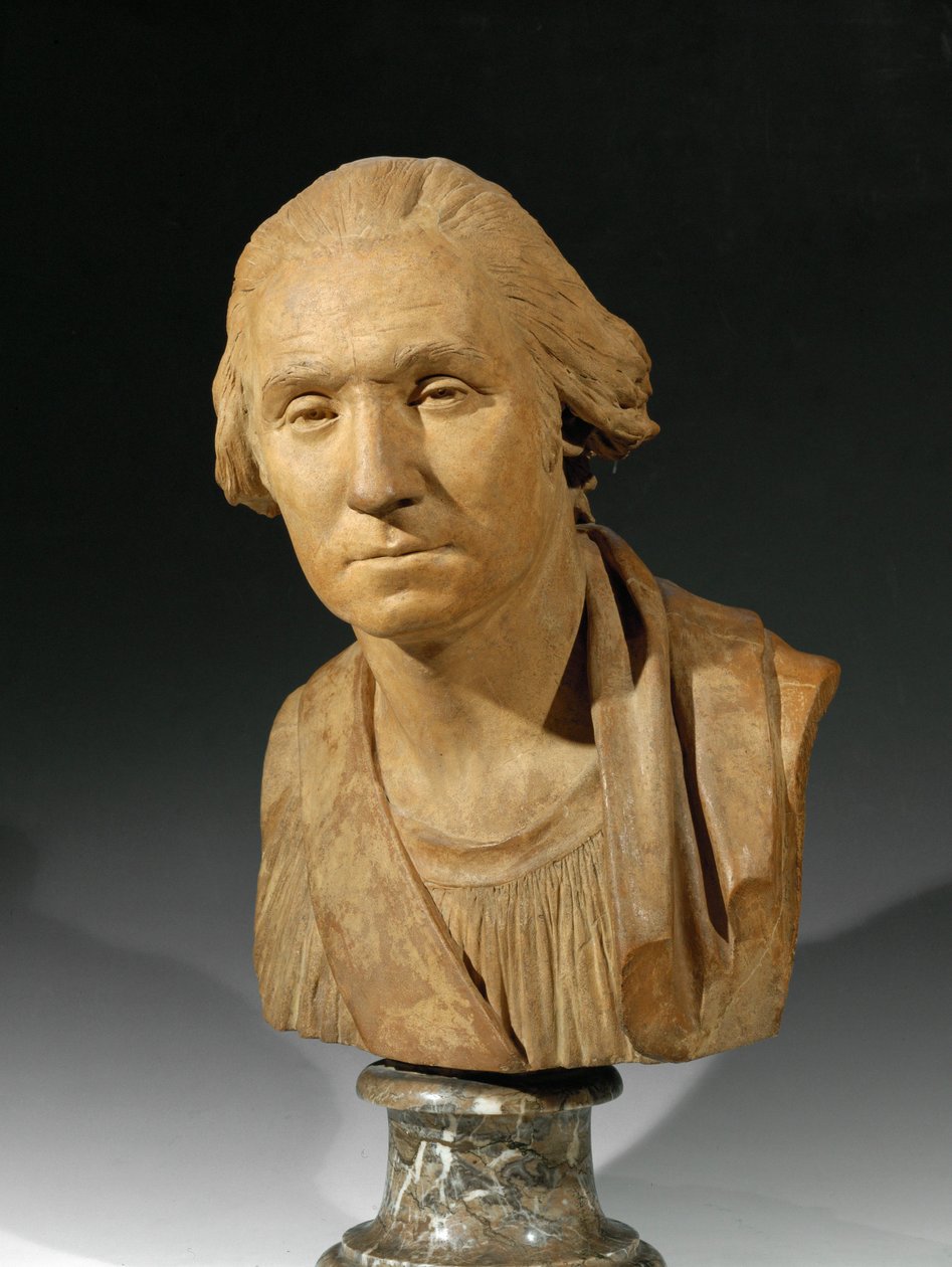George Washington, první prezident Spojených států amerických... od Jean-Antoine Houdon