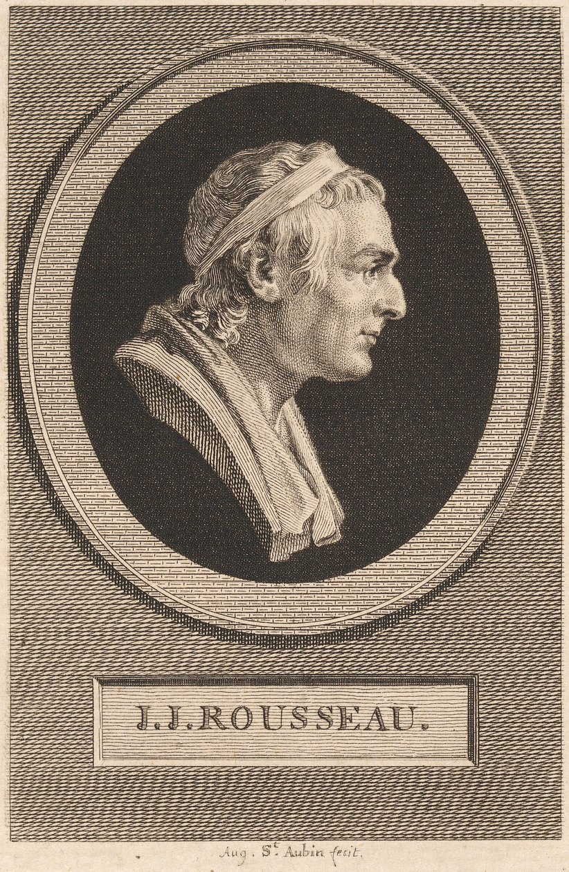Jean-Jacques Rousseau od Jean-Antoine Houdon