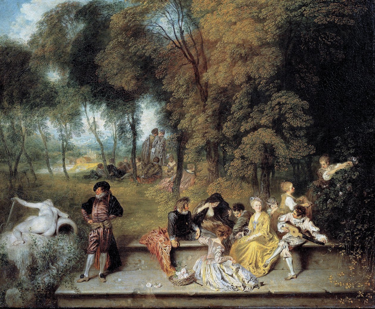 Rozkoše lásky od Jean-Antoine Watteau