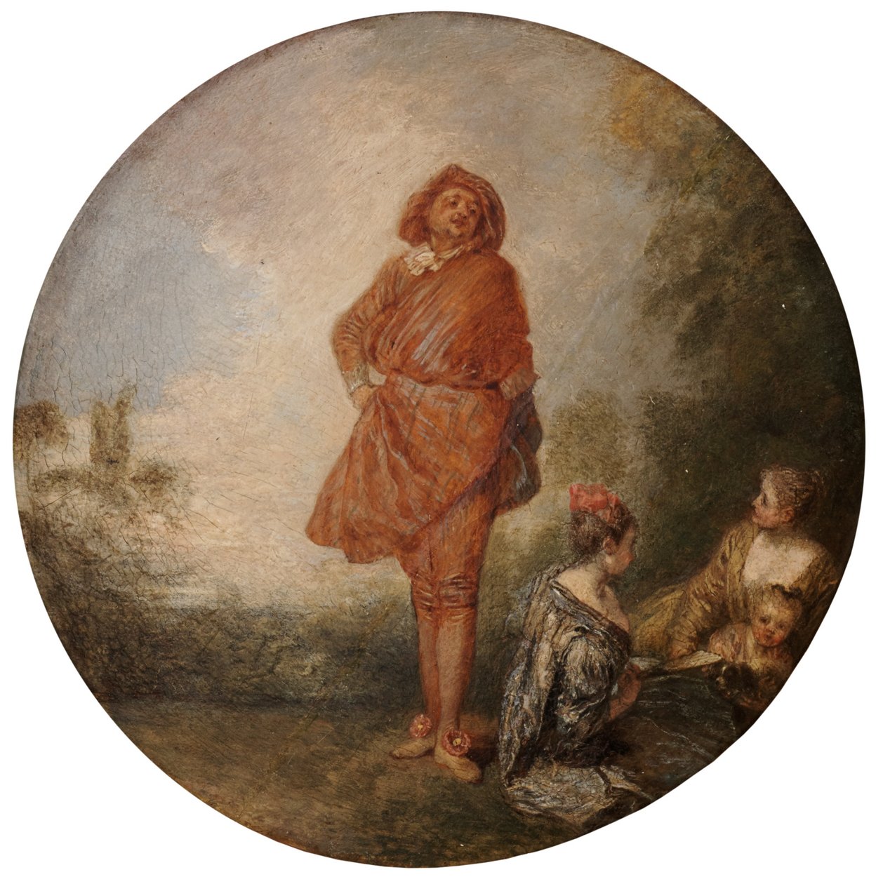 Hrdý muž od Jean-Antoine Watteau