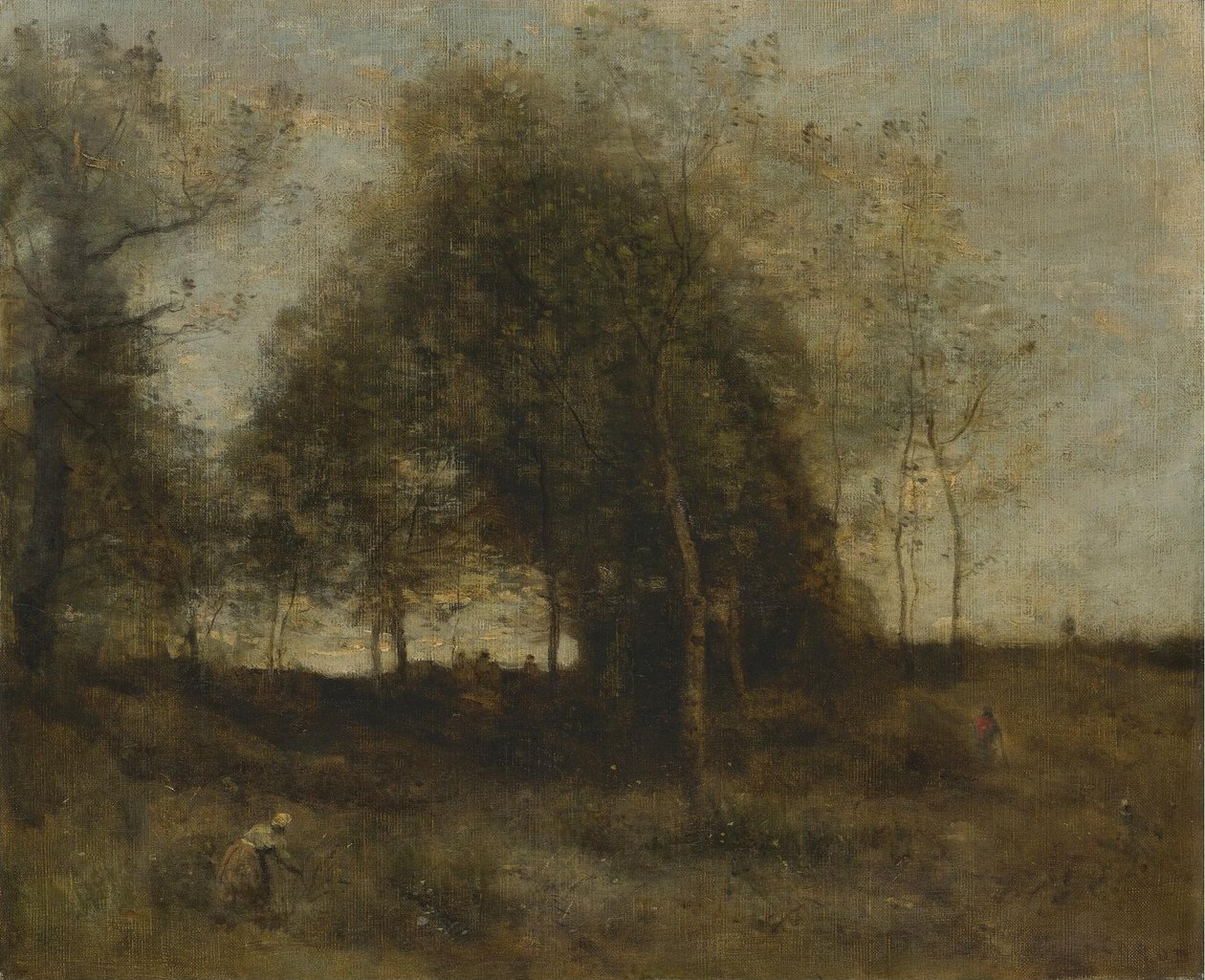Večer v Normandii od Jean Baptiste Camille Corot