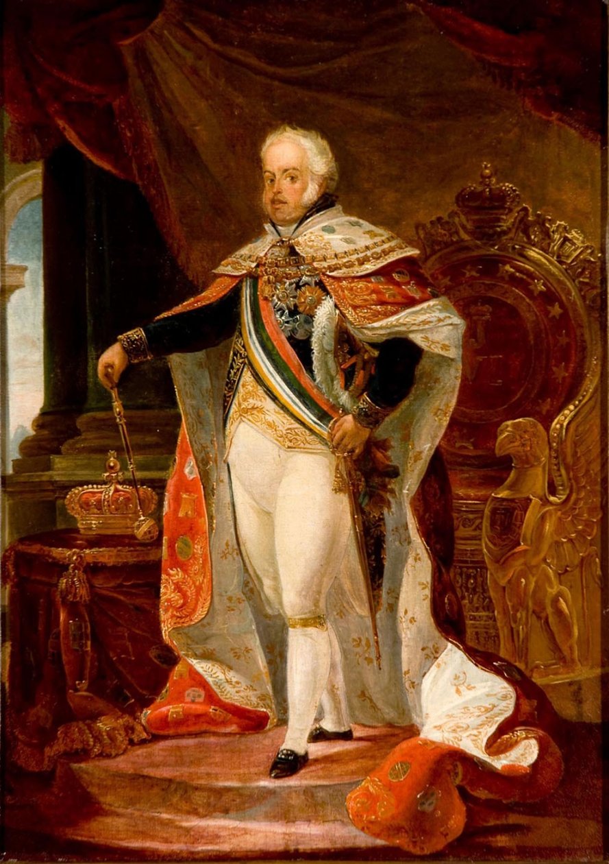 Portrét Jana VI. Portugalského od Jean Baptiste Debret