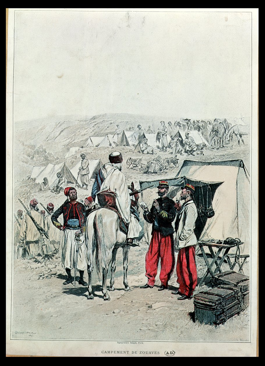 Tábořiště Zouave, 1886 od Jean Baptiste Edouard Detaille