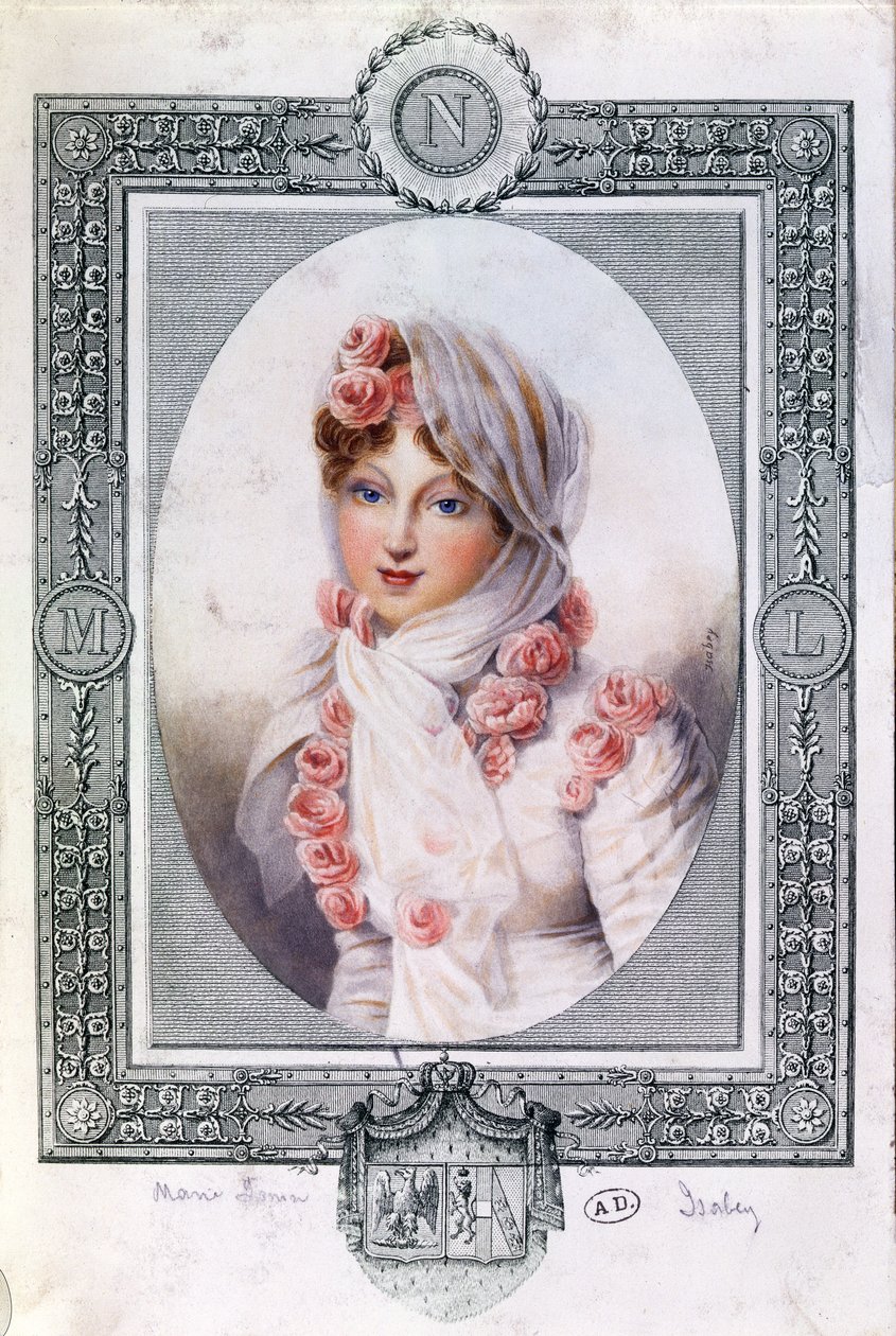 Portrét Marie Laczinské (1786-1817) hraběnky Walewské od Jean Baptiste Isabey