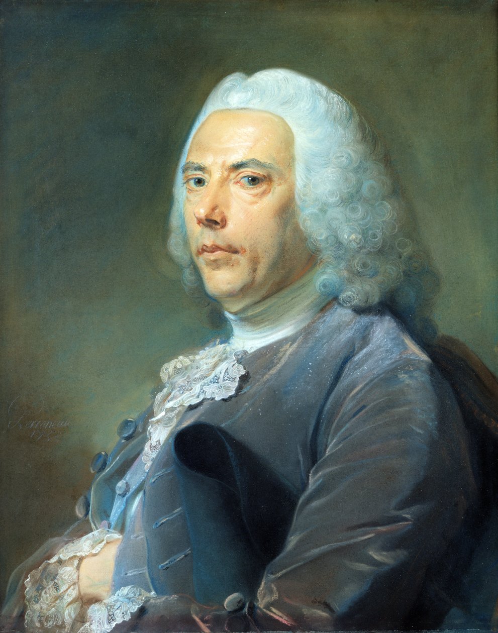 Pierre Bouguer (1698-1758) 1753 (pastel na papíře) od Jean Baptiste Perronneau
