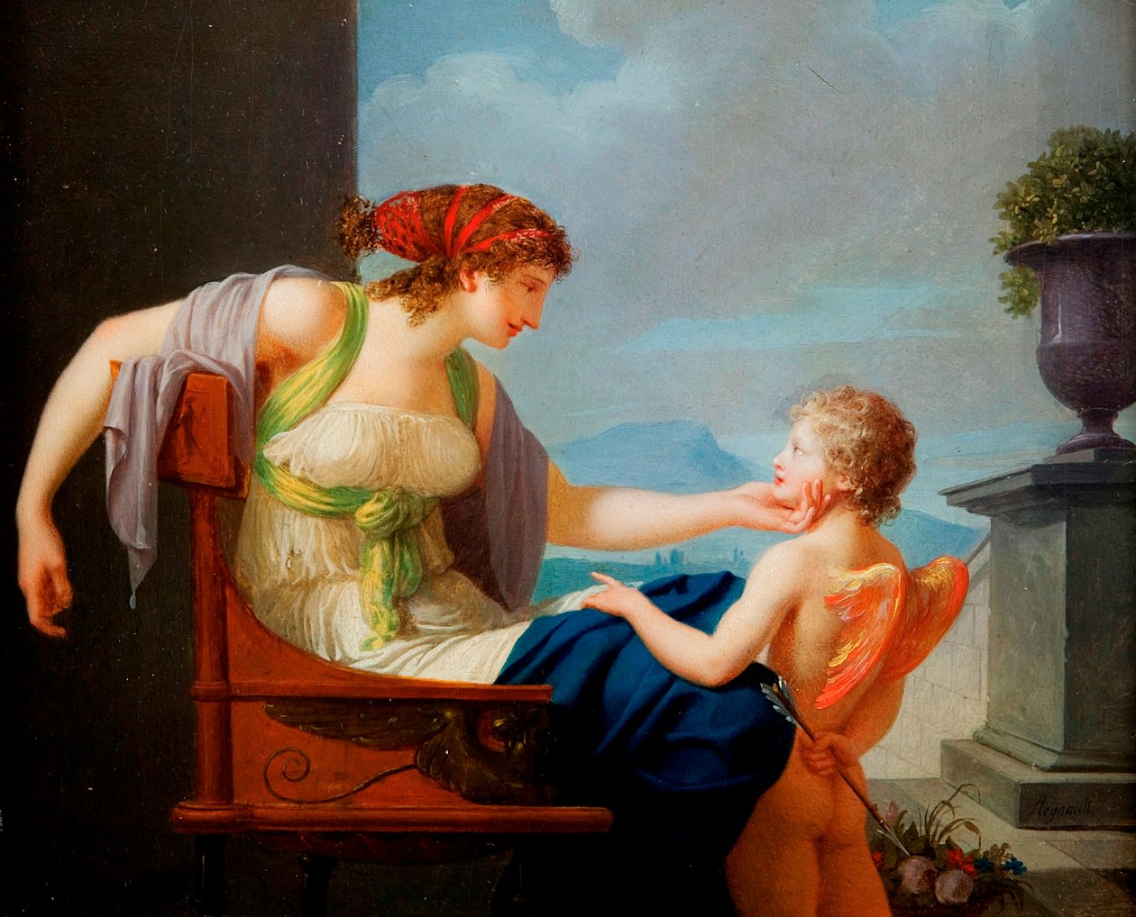 Venuše a Amor od Jean Baptiste Regnault