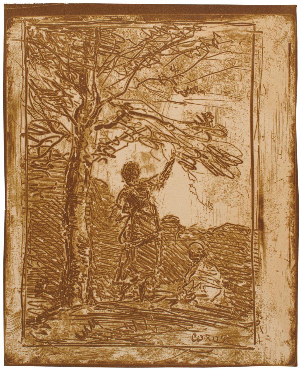 Der Tod und das Mädchen (La Jeune Fille et la Mort) od Jean-Baptiste-Camille Corot