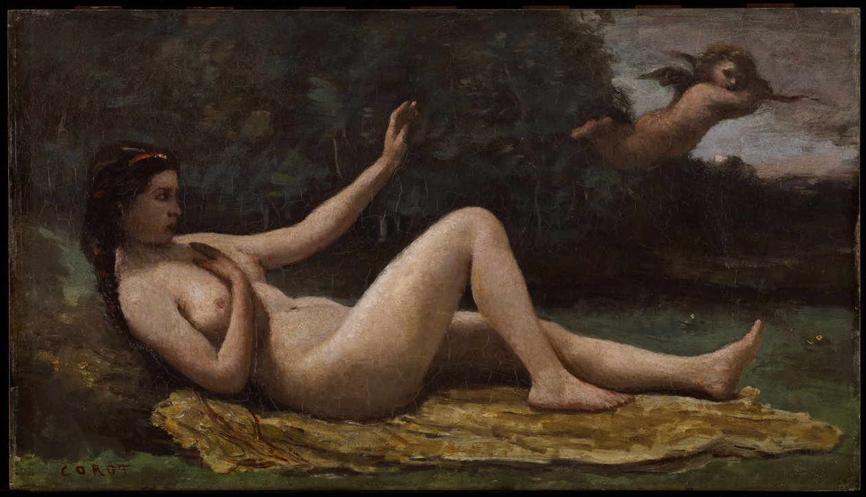 Evokace lásky od Jean-Baptiste-Camille Corot