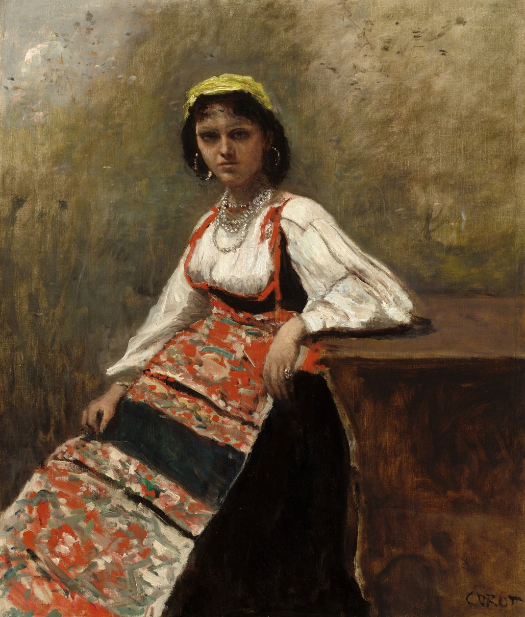 Italka (La Morieri) od Jean-Baptiste-Camille Corot