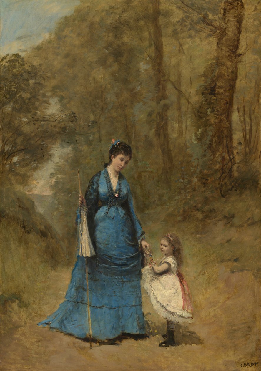 Paní Stumpfová a její dcera od Jean-Baptiste-Camille Corot