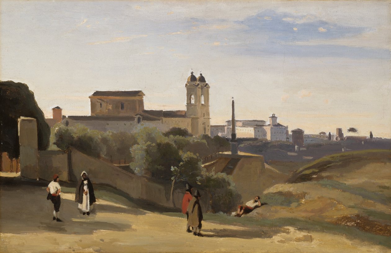 Monte Pincio, Řím od Jean-Baptiste-Camille Corot