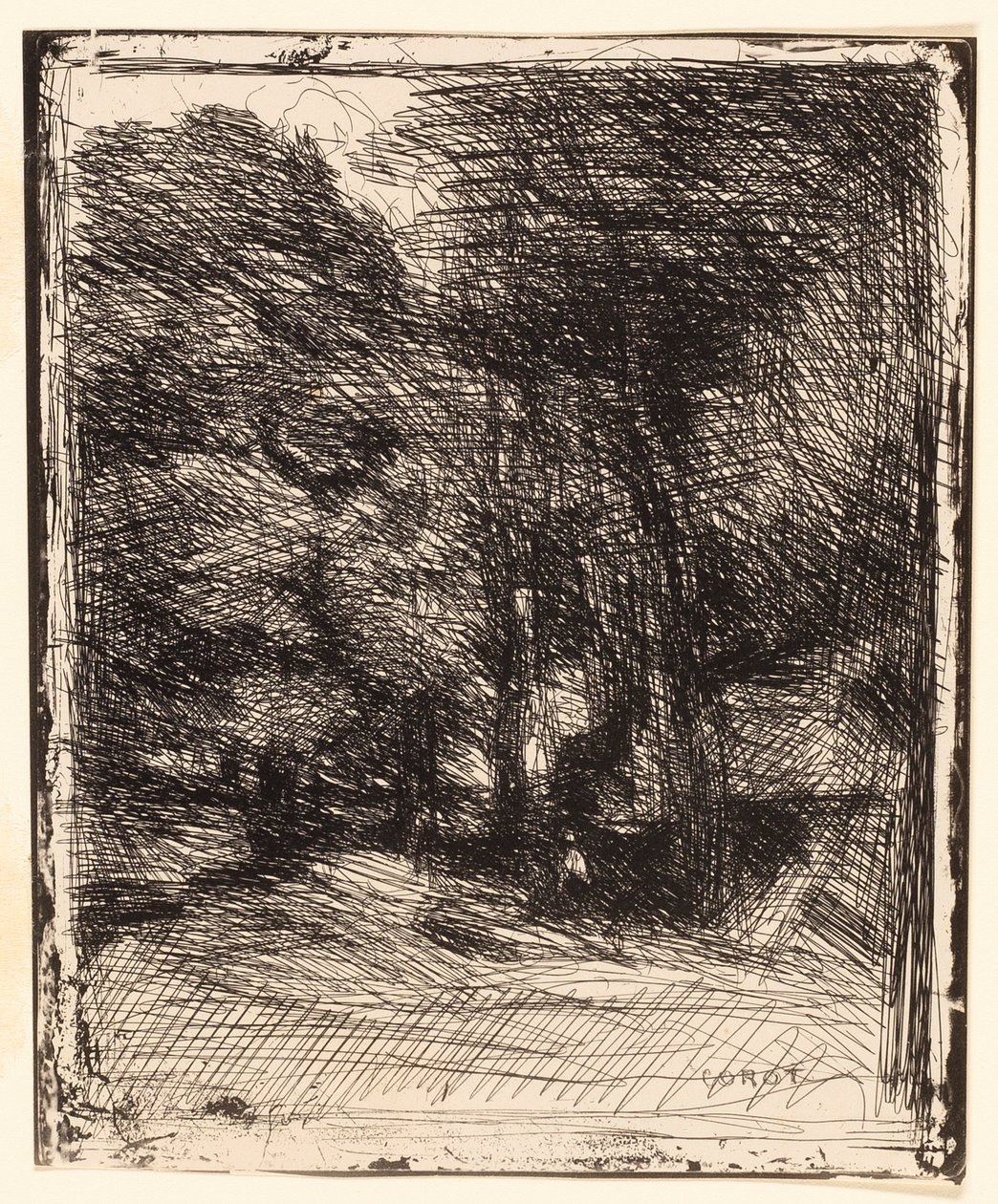 Suvenýr z Bas-Bréau od Jean-Baptiste-Camille Corot