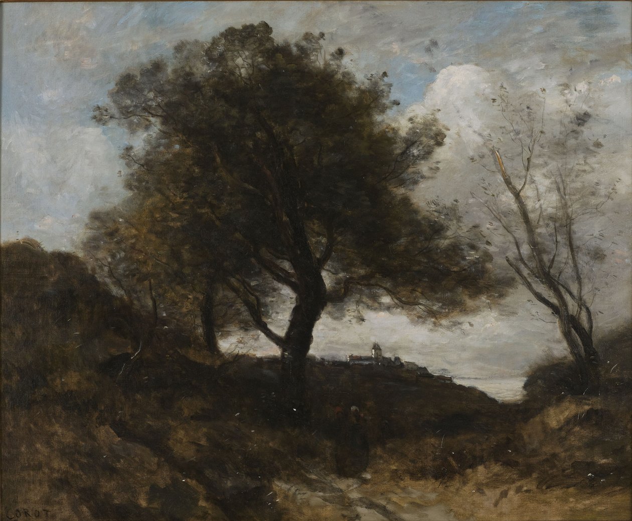 Vzpomínka na Normandii od Jean-Baptiste-Camille Corot