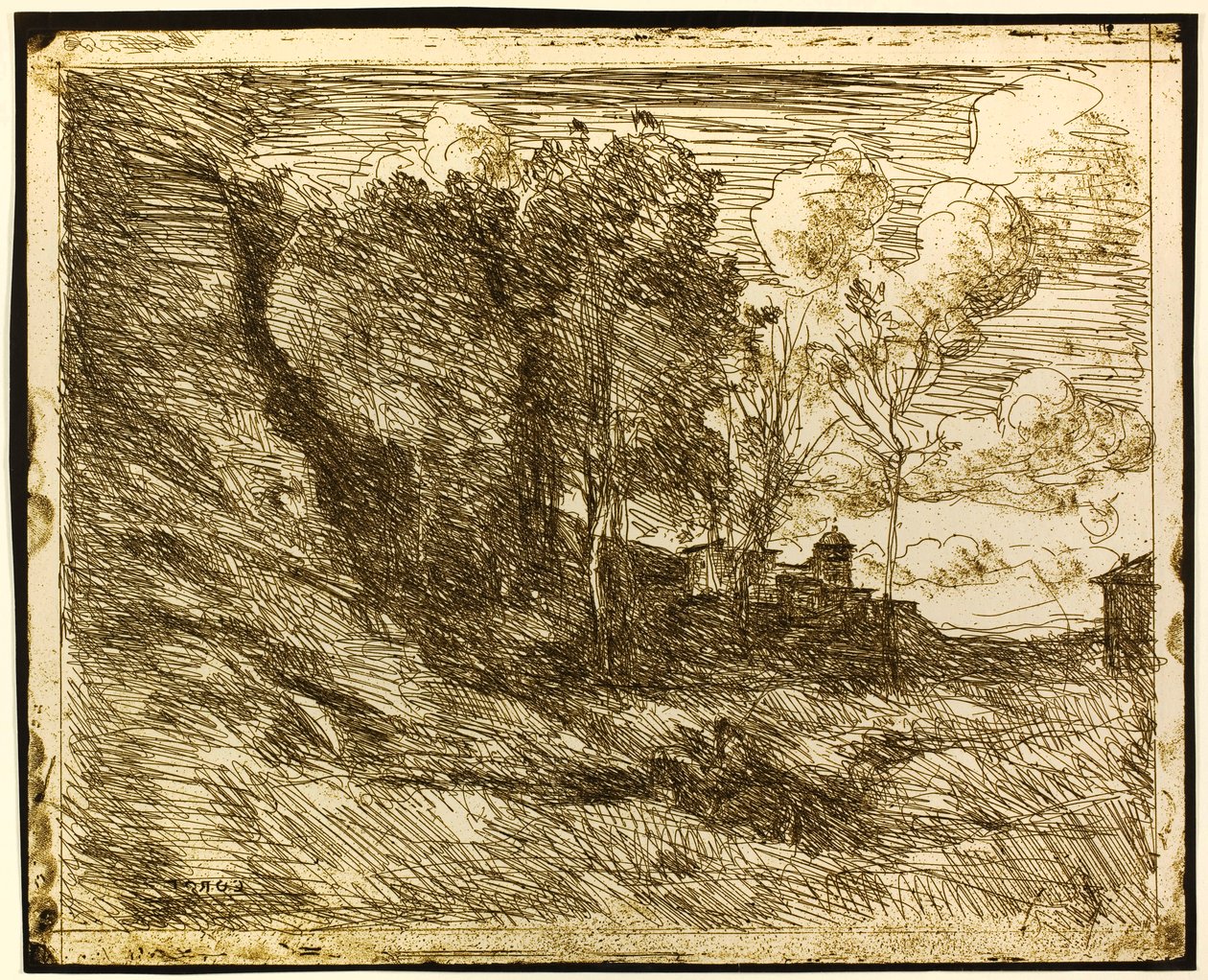 Suvenýr z Ostie od Jean-Baptiste-Camille Corot