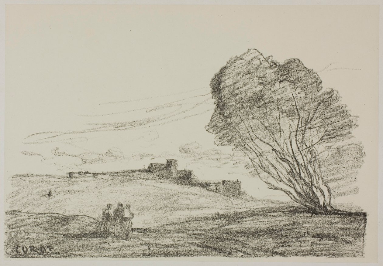 Izolovaná pevnost od Jean-Baptiste-Camille Corot