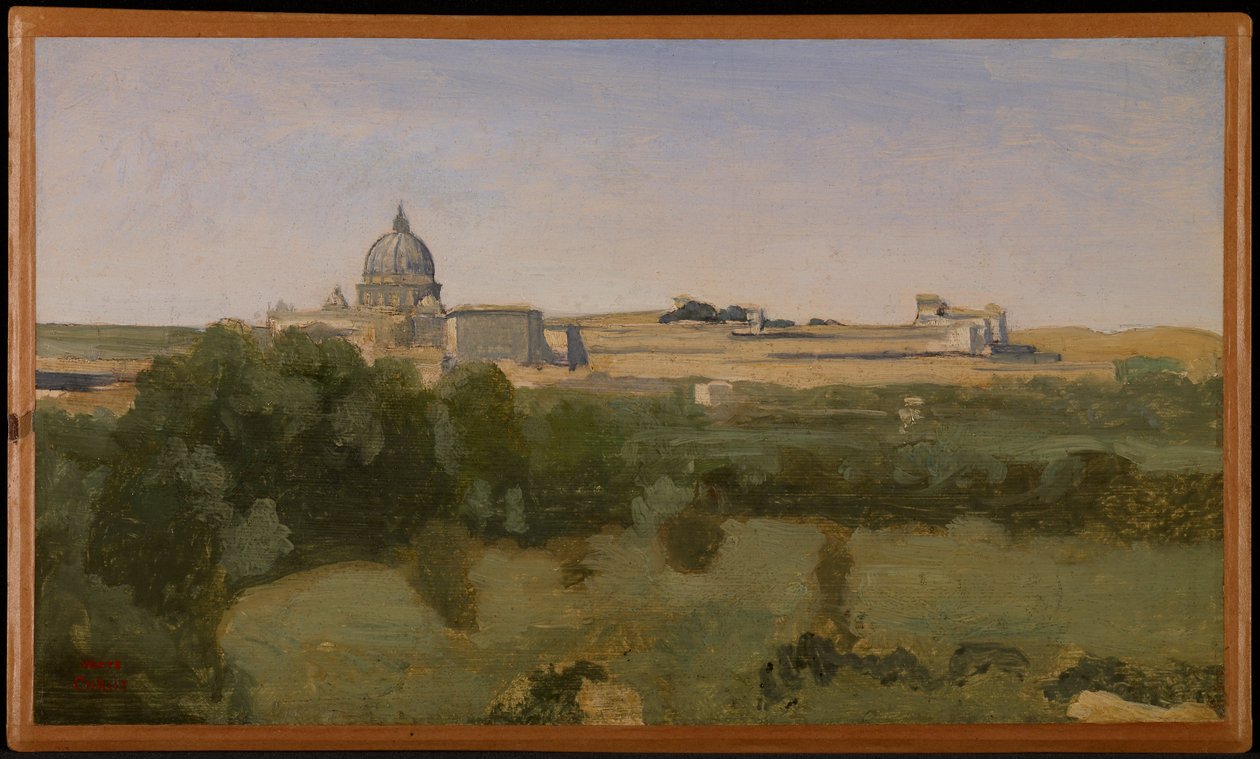 Pohled na Řím z Monte Pincio od Jean-Baptiste-Camille Corot