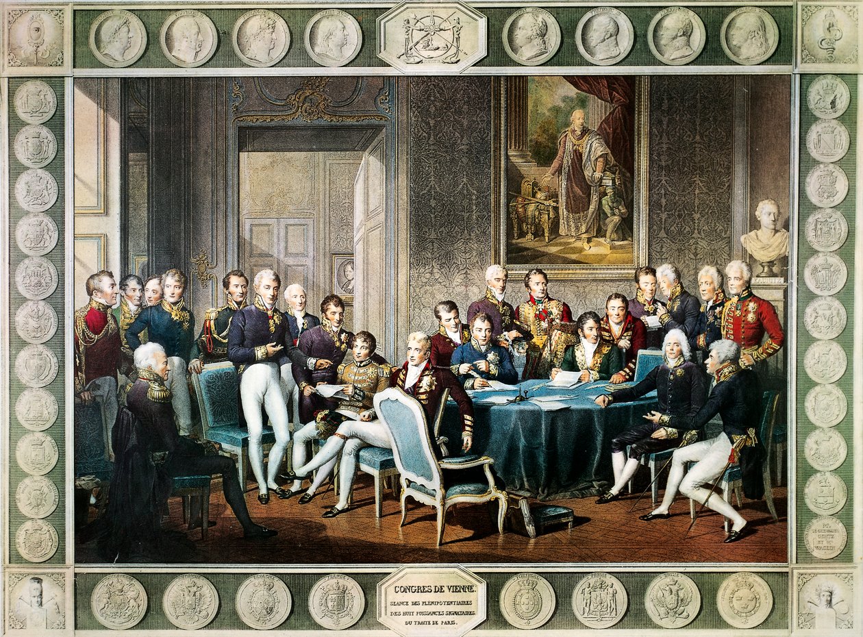 Účastníci vídeňského kongresu v letech 1814-15, Rakousko od Jean Baptiste (after) Isabey