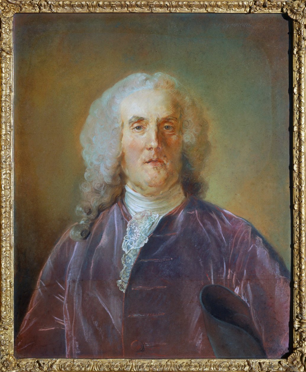 Portrét Abrahama Van Robaise ... od Jean Baptiste (attr. to) Perronneau