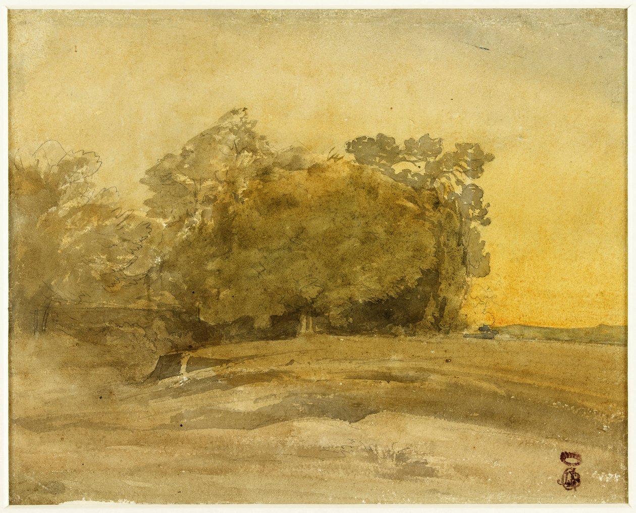 Landschaft (recto); Urteil des Salomon (verso) od Jean-Baptiste Carpeaux