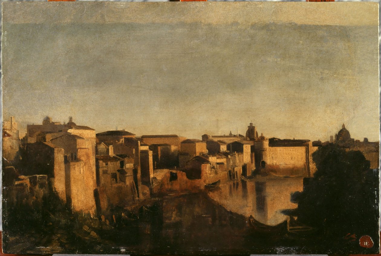 Tibera v Římě, 1856-1862 (olej) od Jean Baptiste Carpeaux