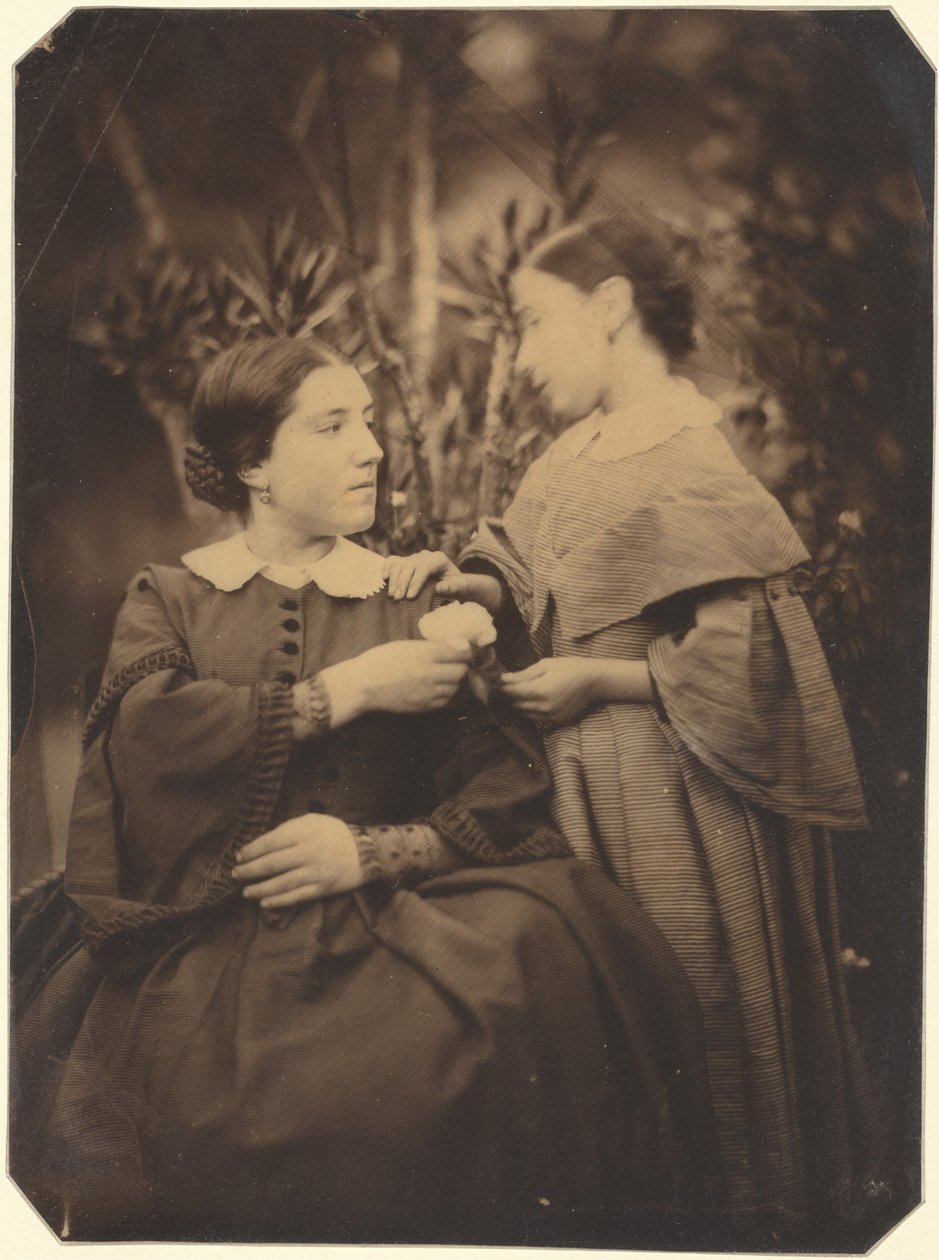 Portrét ženy s dítětem, 1855 (foto) od Jean-Baptiste Frenet