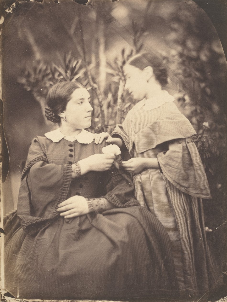 Portrét ženy s dítětem, 1855 (foto) od Jean Baptiste Frénet