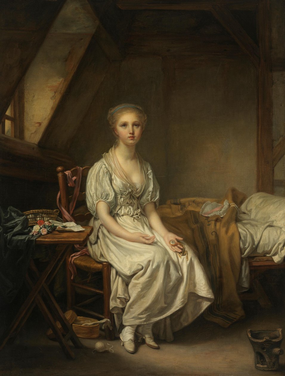 Nářky hodin (Kolísající ctnost) od Jean-Baptiste Greuze