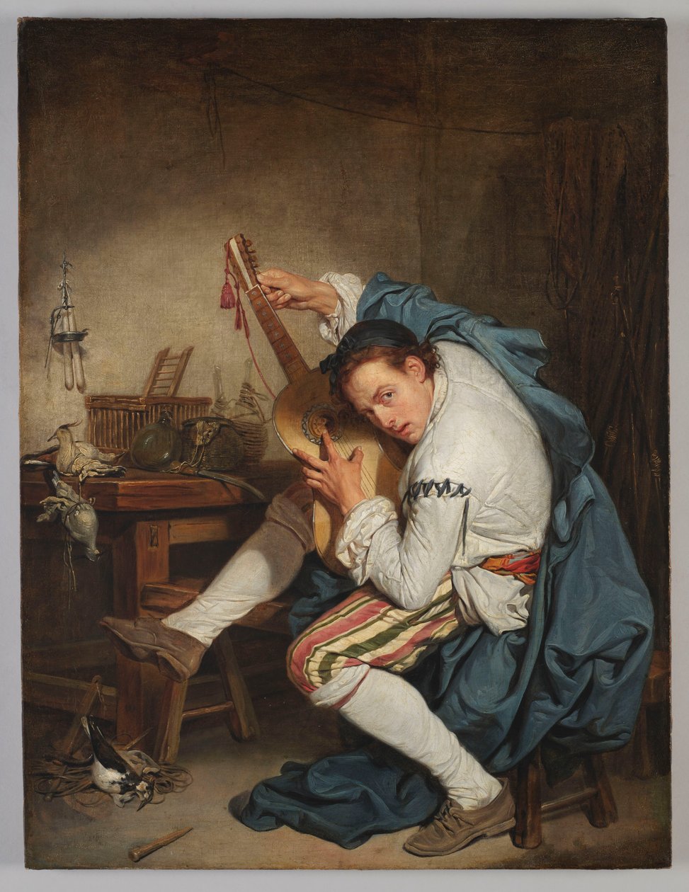 Kytarista od Jean-Baptiste Greuze