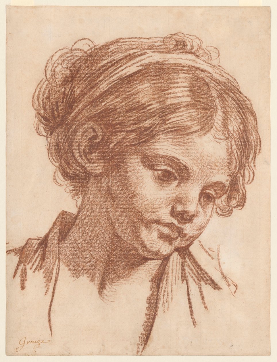 Hlava dívky od Jean-Baptiste Greuze