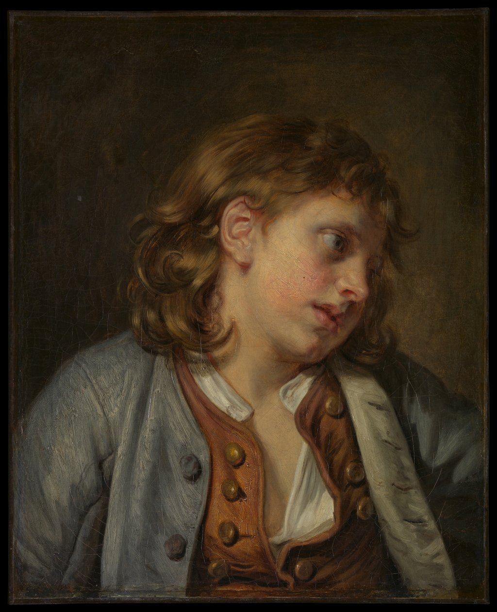 Hlava mladého chlapce od Jean-Baptiste Greuze