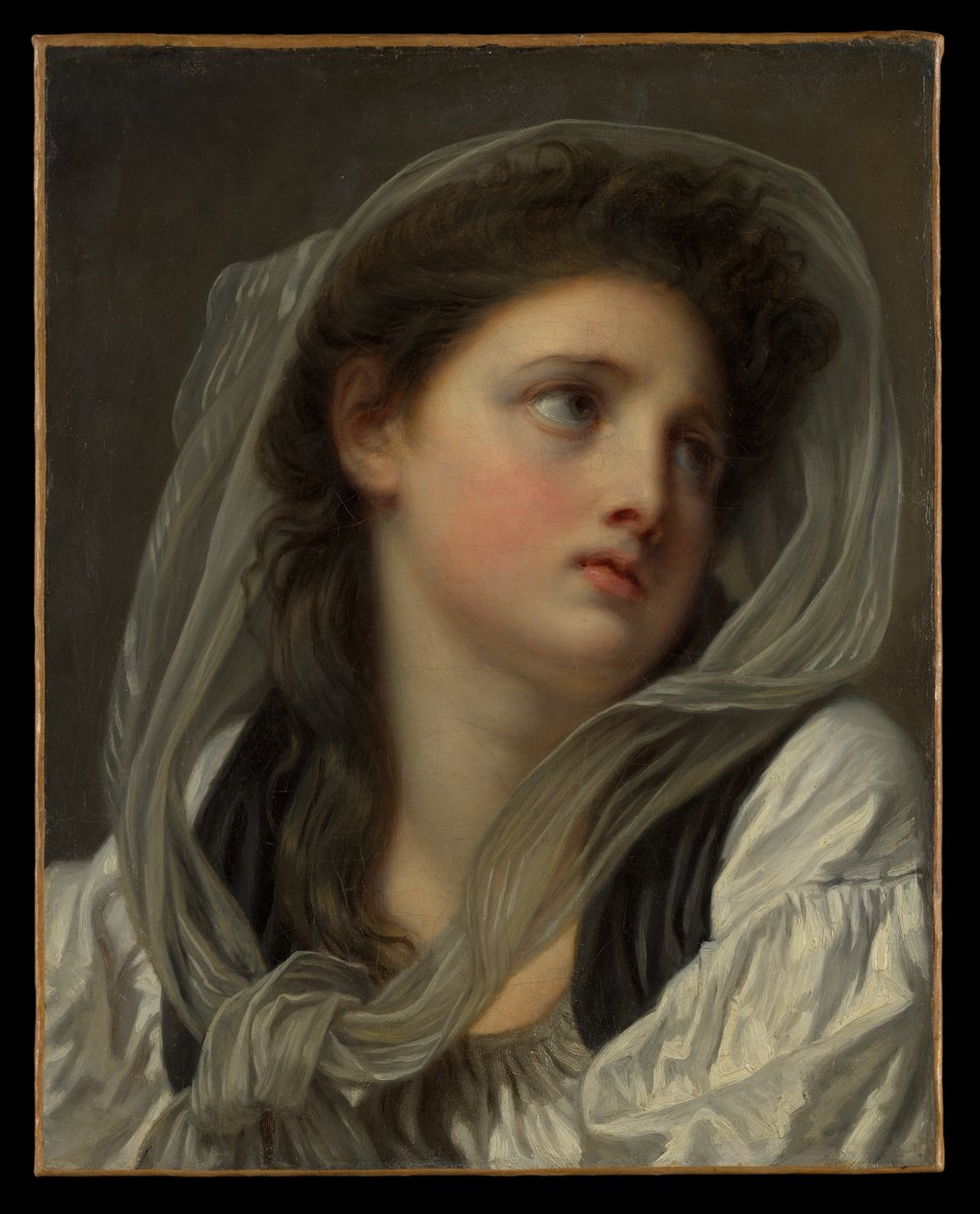 Hlava mladé ženy od Jean-Baptiste Greuze