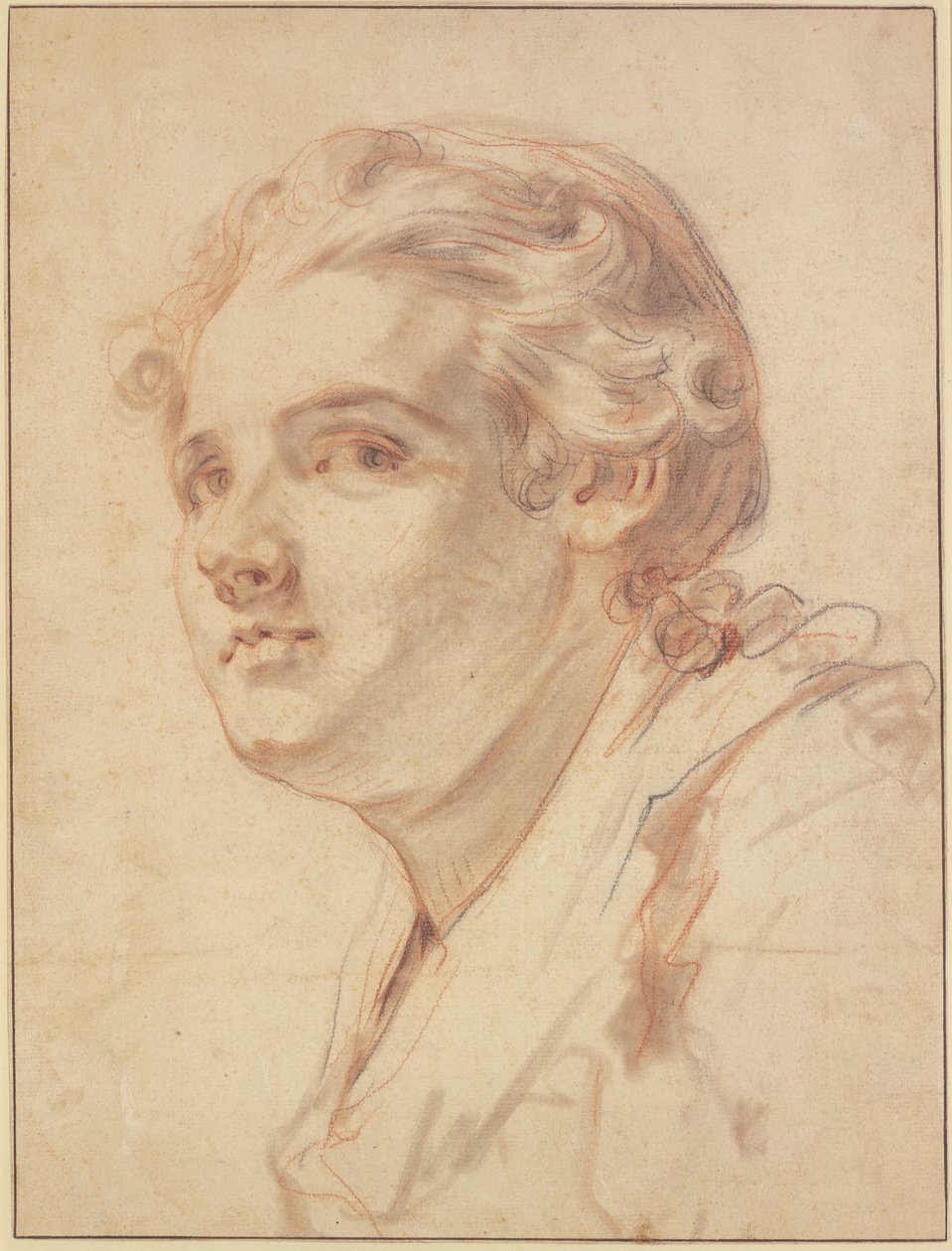 Mladík v tříčtvrtečním profilu doleva od Jean-Baptiste Greuze