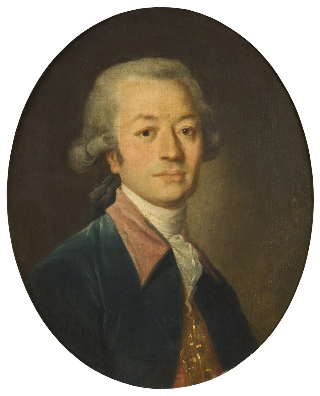 Portrét muže v modrém od Jean-Baptiste Greuze