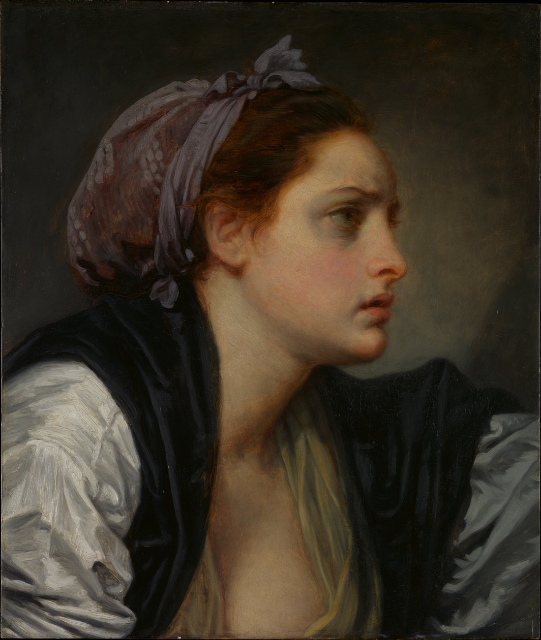 Studie ženské hlavy od Jean-Baptiste Greuze