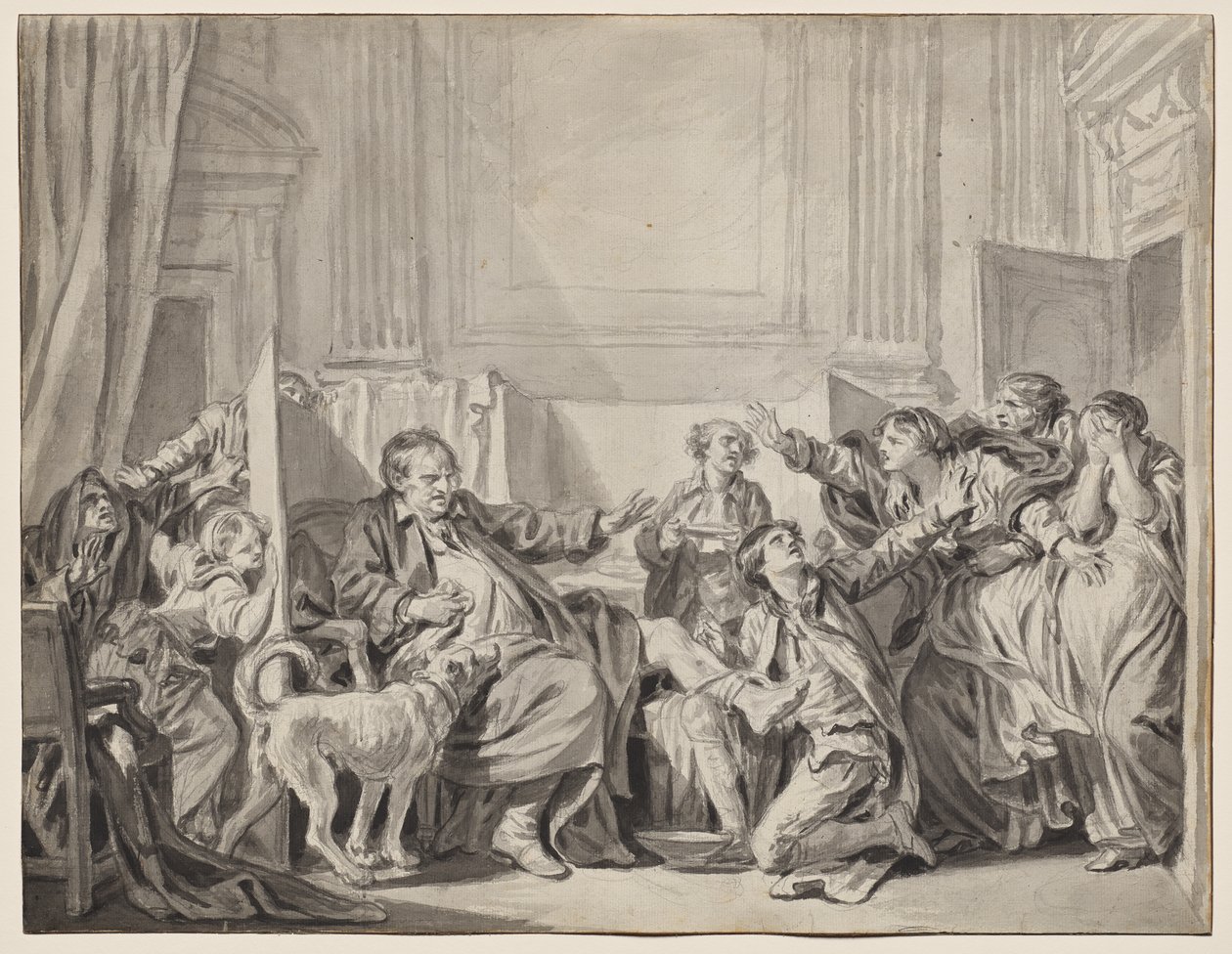 Dcera vinná a kající od Jean-Baptiste Greuze