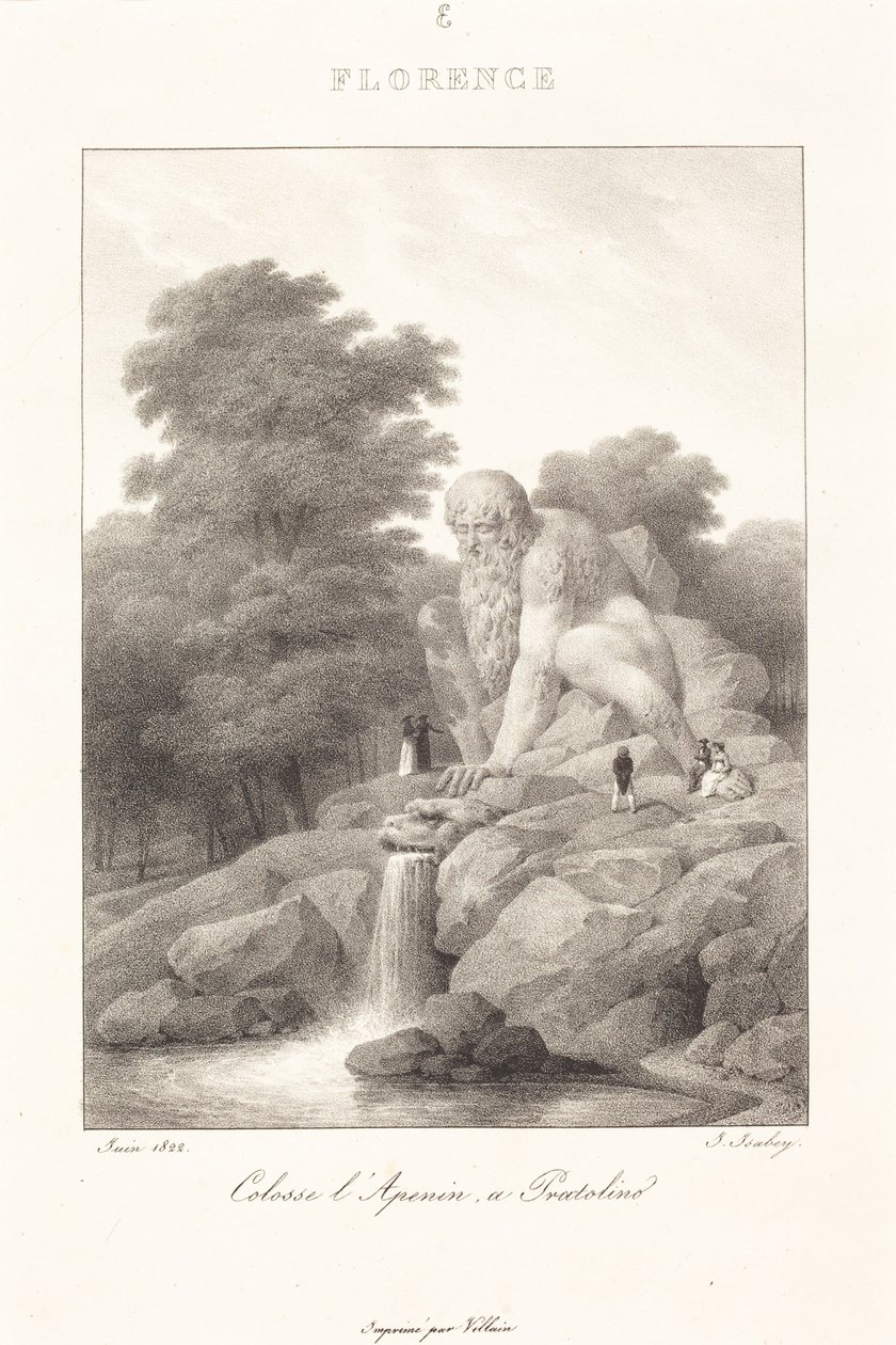 Kolos Apenin, Pratolino od Jean-Baptiste Isabey