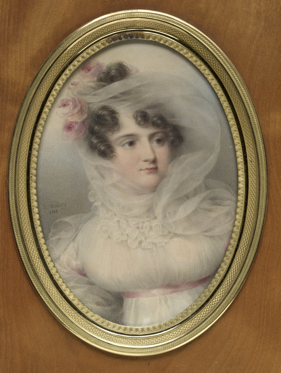 Portrét Hortense de Perregaux, vévodkyně z Ragusy od Jean-Baptiste Isabey