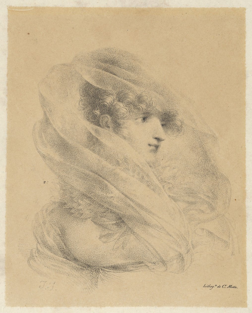 Portrét Mademoiselle Ledieu od Jean-Baptiste Isabey