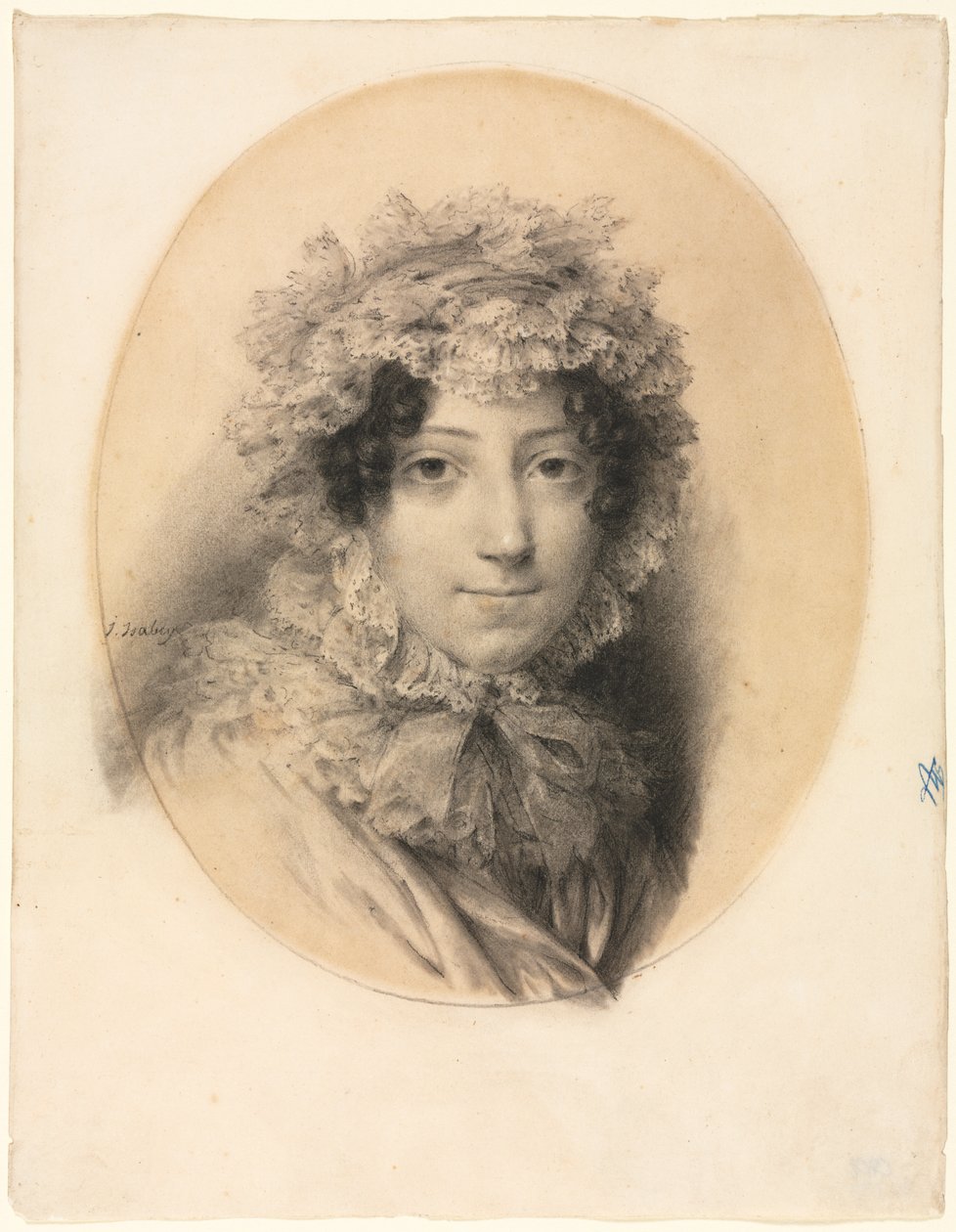 Portrét dámy od Jean-Baptiste Isabey