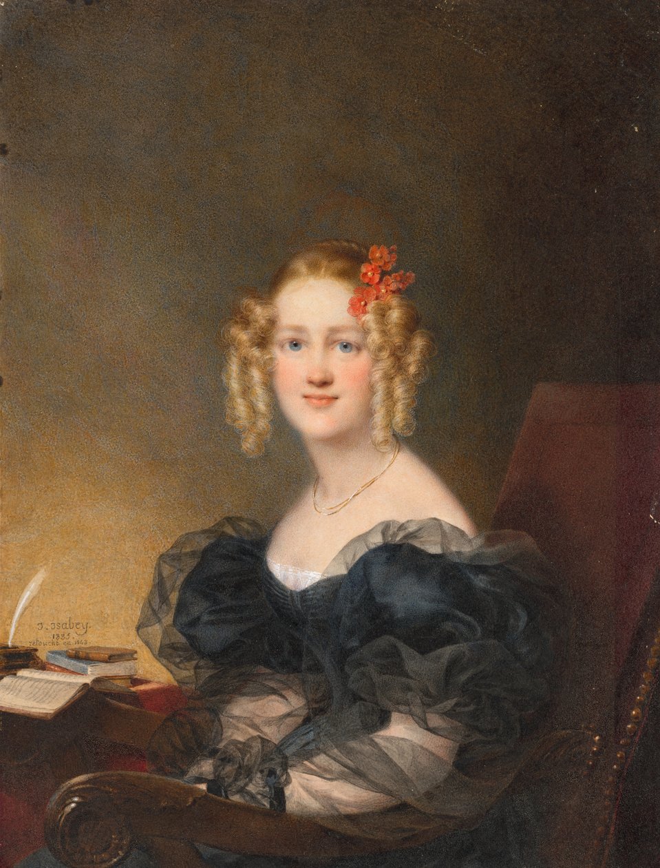 Portrét ženy od Jean-Baptiste Isabey