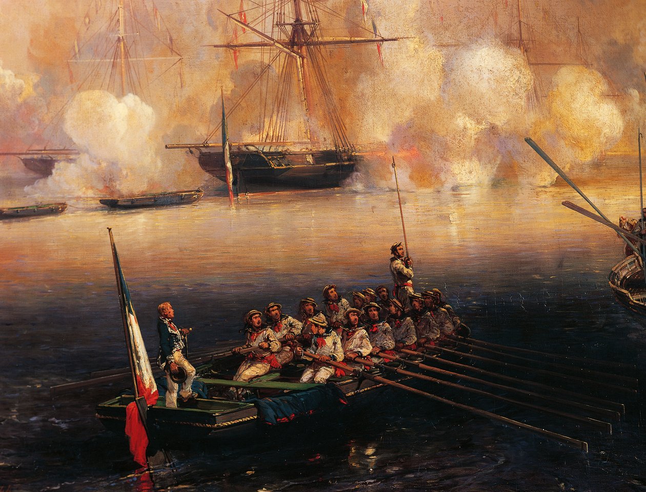 Královna Viktorie Spojeného království na návštěvě Treportu, 3. září od Jean Baptiste Isabey