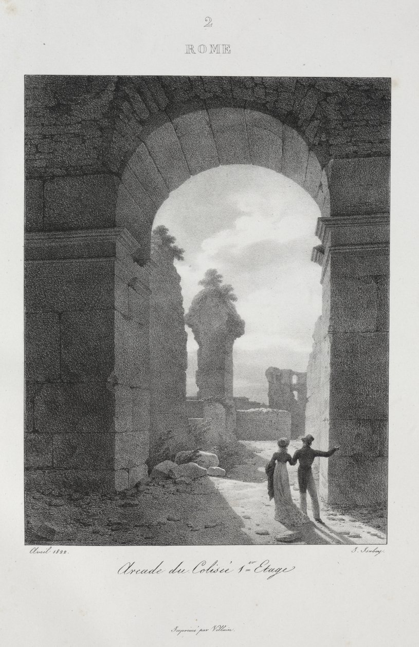Cesta do Itálie v roce 1822 od Jean-Baptiste Isabey