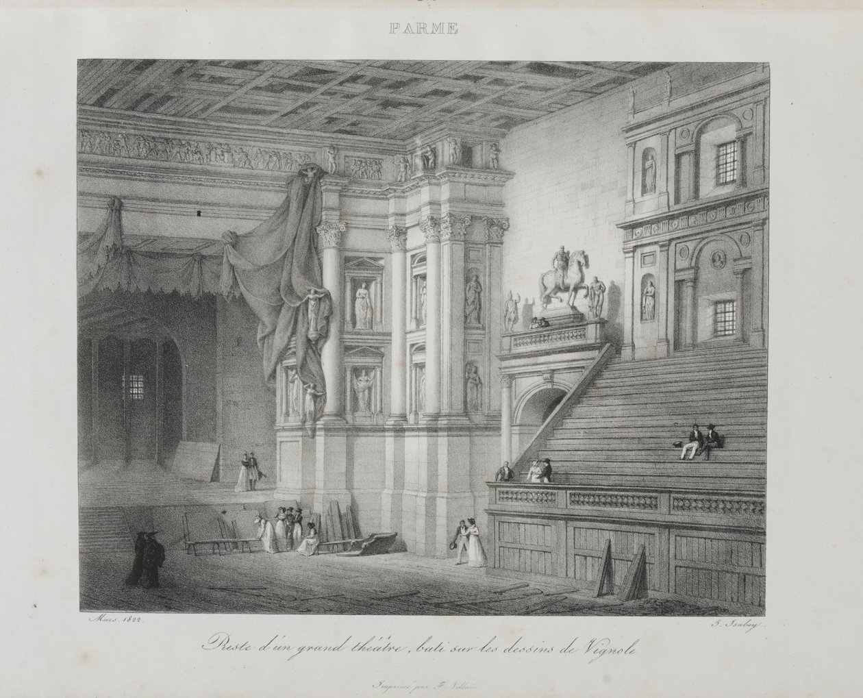 Cesta do Itálie v roce 1822 od Jean-Baptiste Isabey