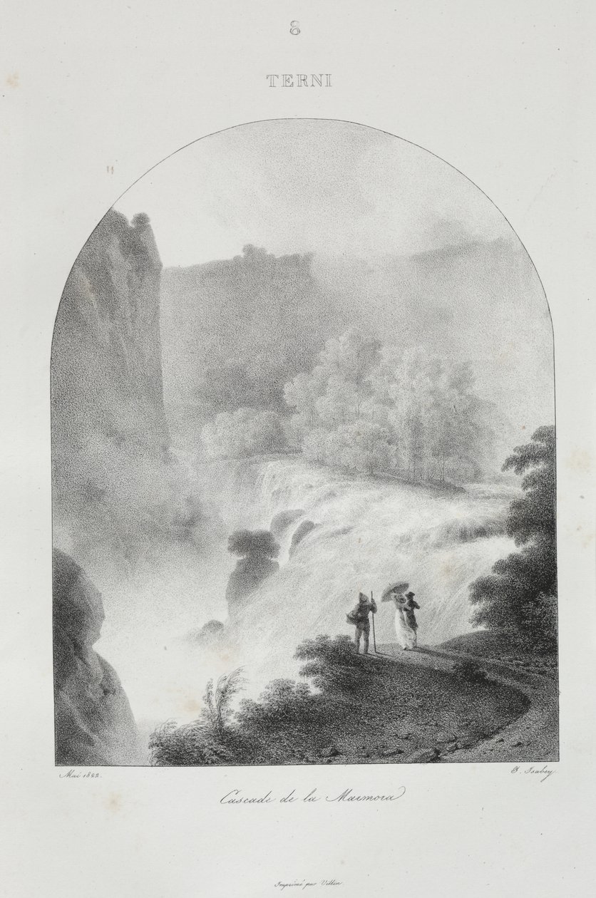 Cesta do Itálie v roce 1822 od Jean-Baptiste Isabey