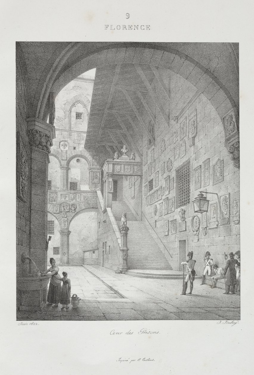 Cesta do Itálie v roce 1822 od Jean-Baptiste Isabey