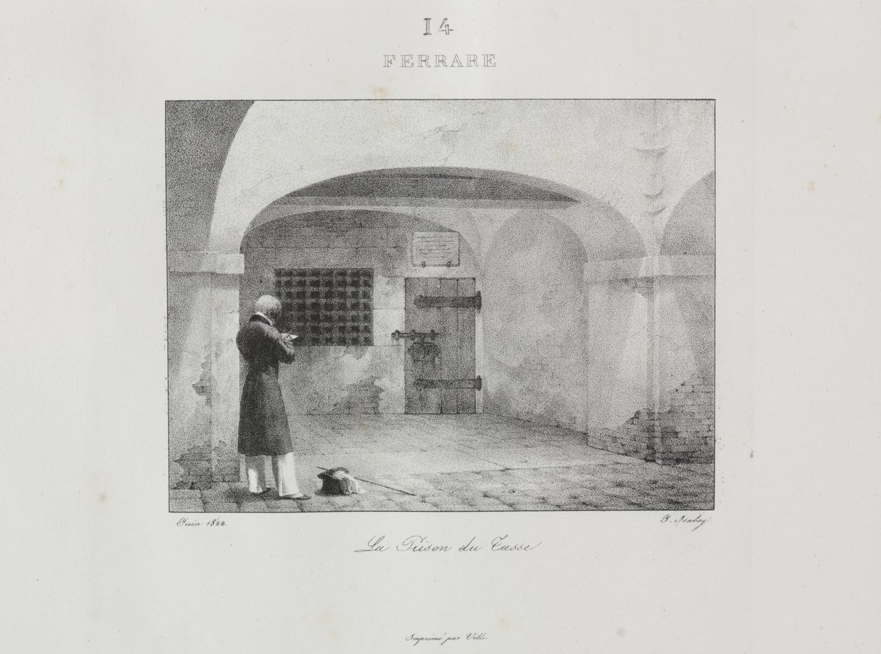Cesta do Itálie v roce 1822 od Jean-Baptiste Isabey