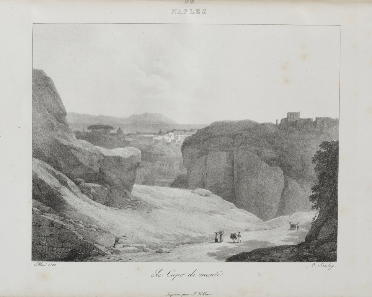 Cesta do Itálie v roce 1822 od Jean-Baptiste Isabey