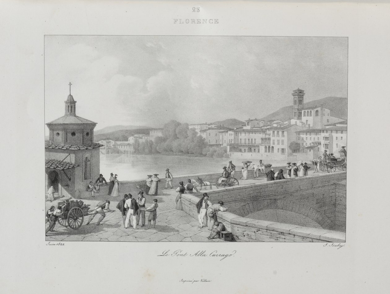 Cesta do Itálie v roce 1822 od Jean-Baptiste Isabey