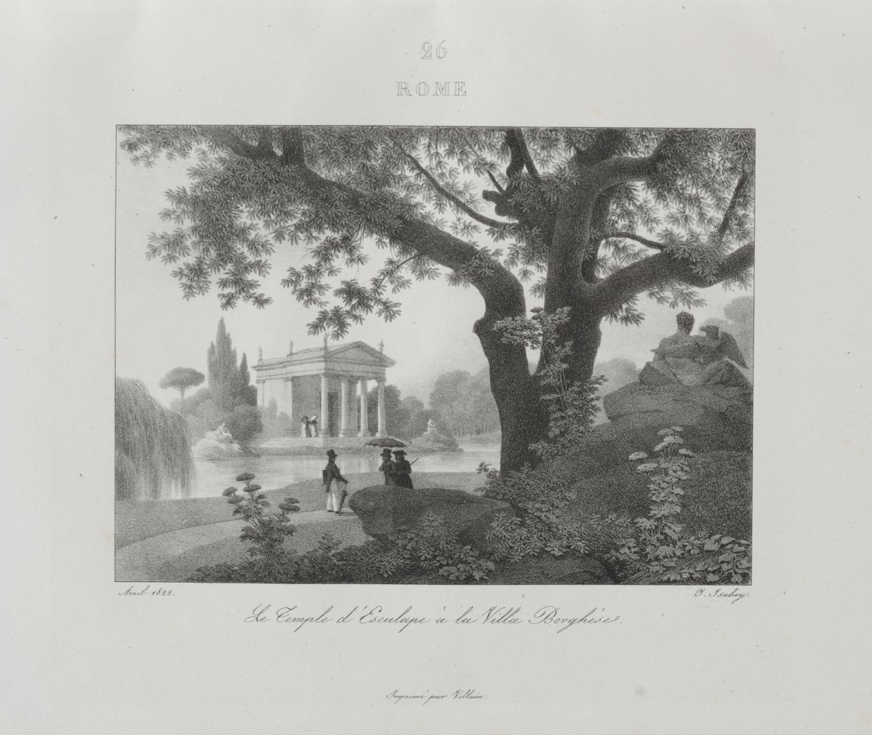 Cesta do Itálie v roce 1822 od Jean-Baptiste Isabey