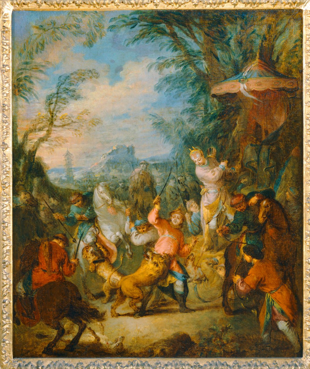 Chasse chinoise - čínský lov... od Jean Baptiste Joseph Pater